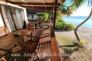 veranda view from beachfront bungalow #1